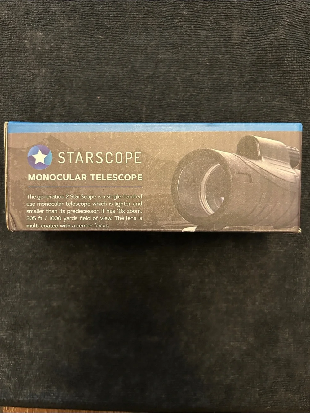 Starscope Monocular Telescope Gen 2 10x Zoom  Water Resistant Open Box Unused